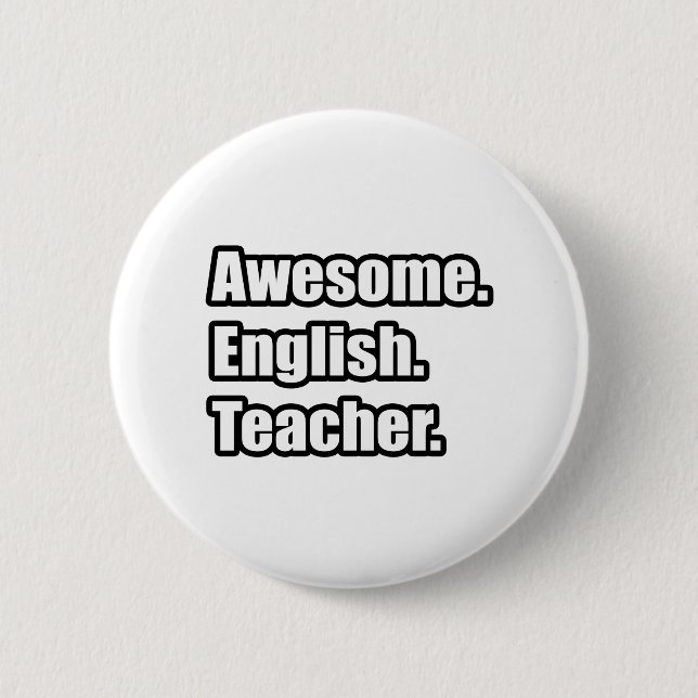 Phantastischer Englischlehrer Button (Vorderseite)