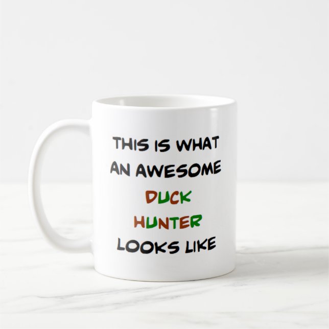 phantastischer Entenjäger Kaffeetasse (Links)