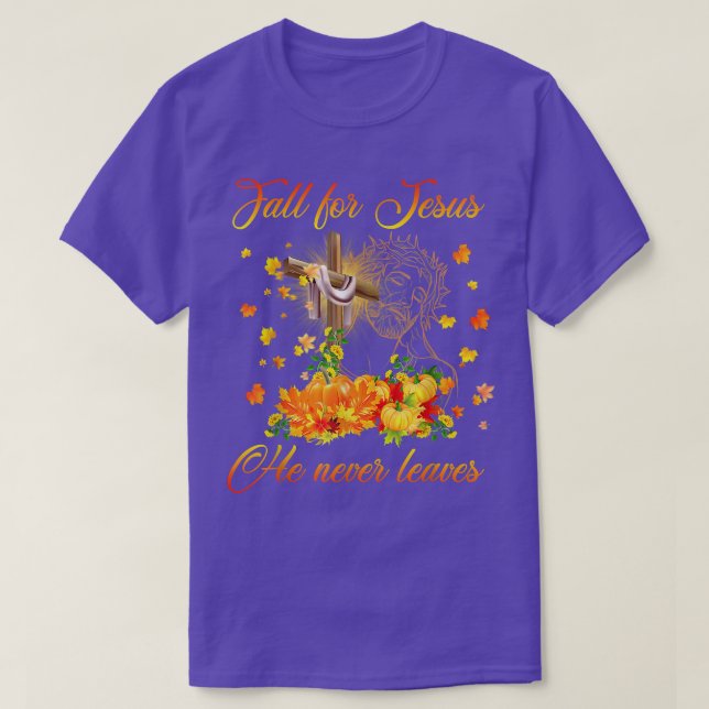Phantastischer Fall für Jesus Verlasse er nie Herb T-Shirt (Design vorne)