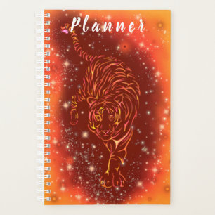 Phantastischer Feuertiger in der Galaxy Starry Nig Planer