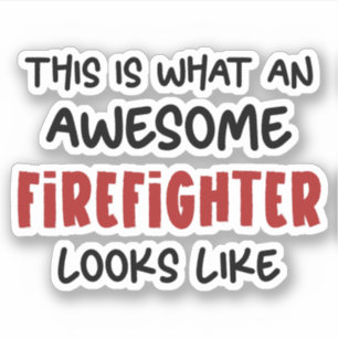 Phantastischer Feuerwehrmann Feuerwehrmann Aufkleber
