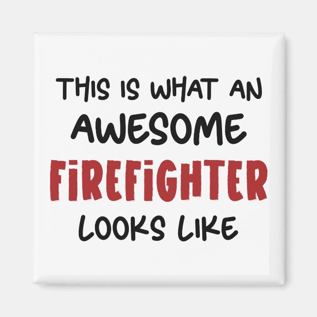 Phantastischer Feuerwehrmann Feuerwehrmann Magnet (Vorne)