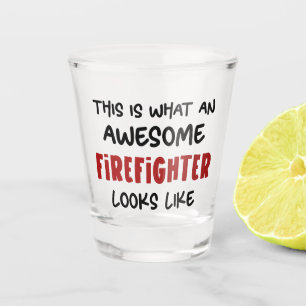 Phantastischer Feuerwehrmann Feuerwehrmann Schnapsglas