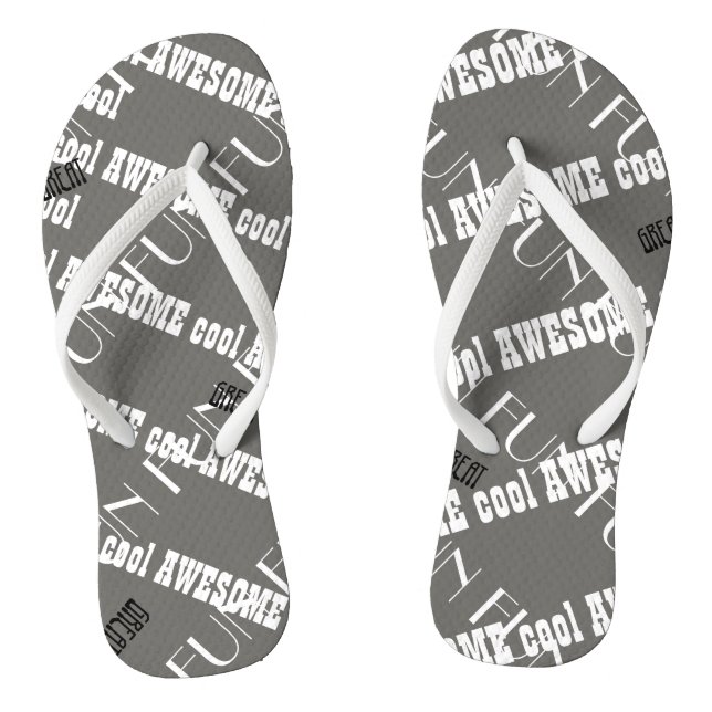 Phantastischer Flip Flops mit den Worten Cool, Spa (Fußbett)