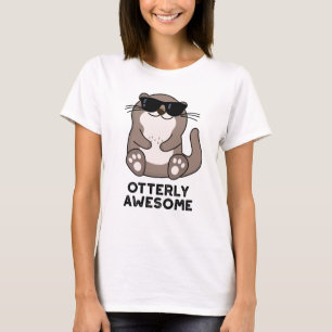 Phantastischer Funny Animal Otter Puff T-Shirt
