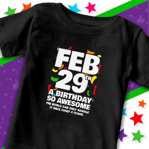 Phantastischer Geburtstag 2024 Leap Day Leap Year Baby T-shirt