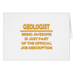 Phantastischer Geologe .. Offizielle Jobbeschreibu