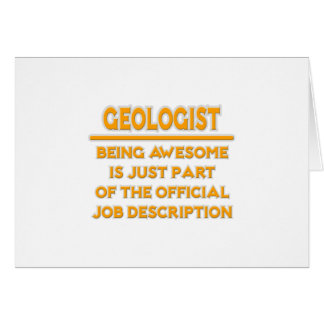 Phantastischer Geologe .. Offizielle Jobbeschreibu