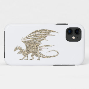 Phantastischer Goldener Mosaikdrache Case-Mate iPhone Hülle