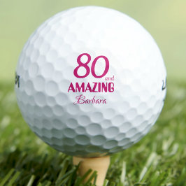 Phantastischer GolfGeburtstag 80 Jahre Golfgeschen Golfball
