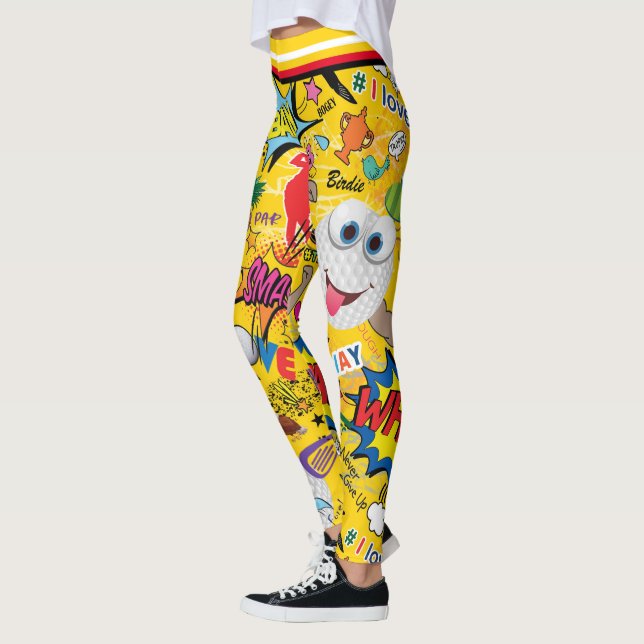 ⛳️ Phantastischer Golfmix gelb 💛 Leggings (Links)