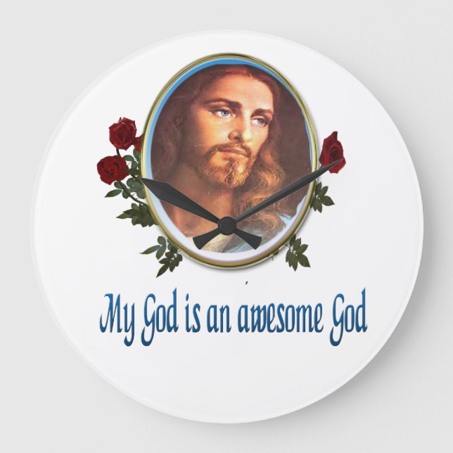 Phantastischer Gott Große Wanduhr (Vorderseite)