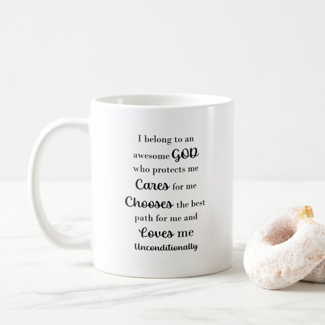Phantastischer Gott Inspiration Kaffee-Tasse Kaffeetasse (Mit Donut)