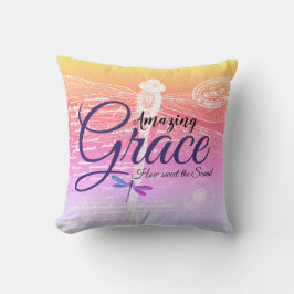 Phantastischer Grace-Dragonfly-Pastellverlauf Kissen