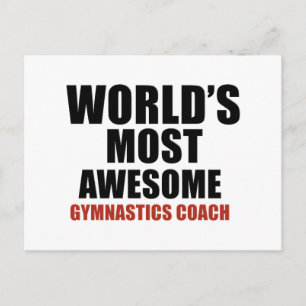 Phantastischer GYMNASTIKCOACH Postkarte
