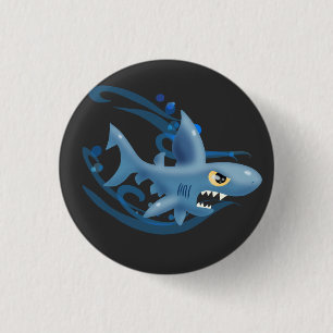 Phantastischer Hai Button