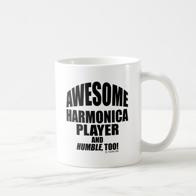 Phantastischer Harmonica Player Kaffeetasse (Rechts)