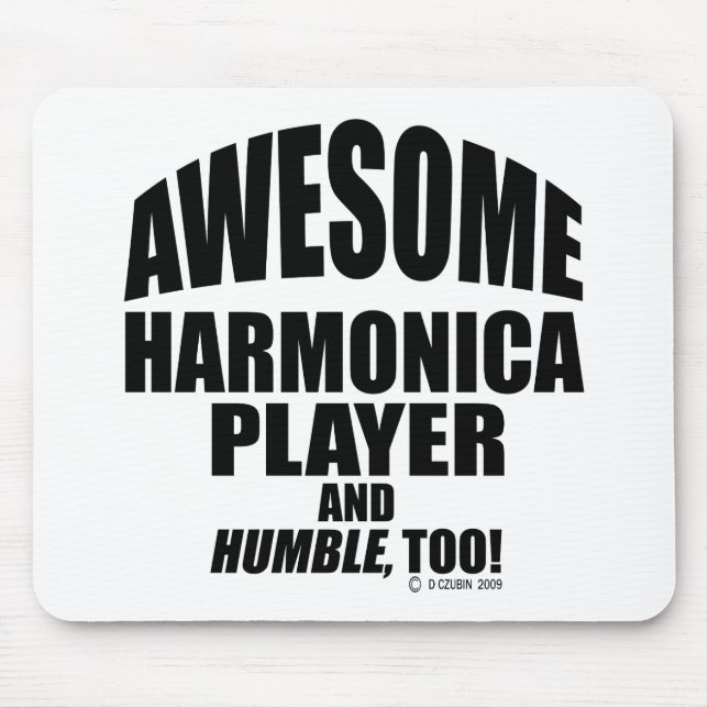 Phantastischer Harmonica Player Mousepad (Vorne)