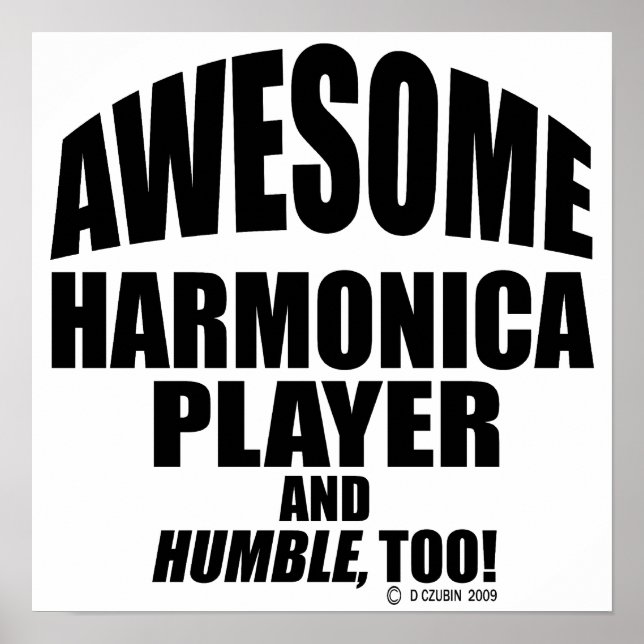 Phantastischer Harmonica Player Poster (Vorne)