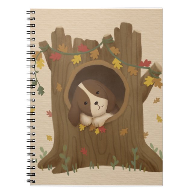 Phantastischer Herbst: Beagle Notizblock (Vorderseite)