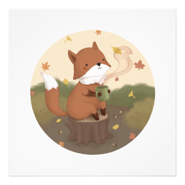 Phantastischer Herbst: Fox Fotodruck (Vorne)