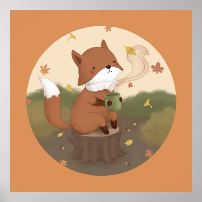 Phantastischer Herbst: Fox Poster (Vorne)