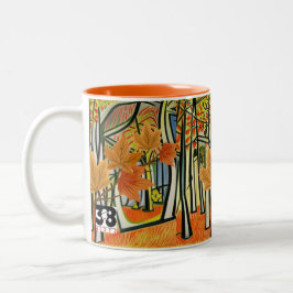 Phantastischer Herbst Zweifarbige Tasse
