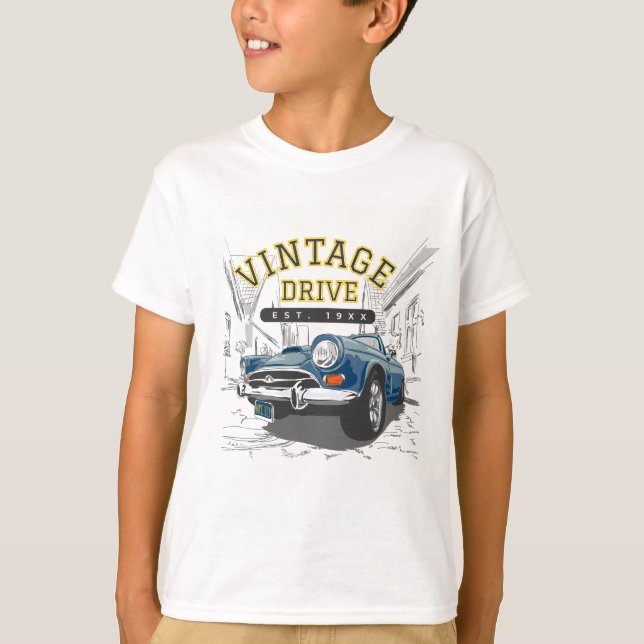Phantastischer Jahrgangswagen T-Shirt (Vorderseite)