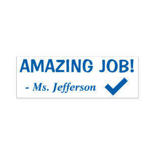 "PHANTASTISCHER JOB!" Briefmarke zu Gummi Permastempel