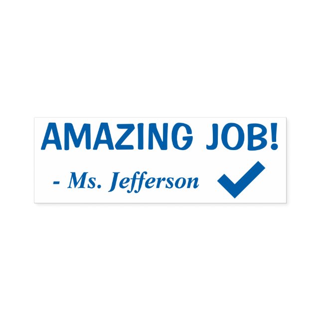 "PHANTASTISCHER JOB!" Briefmarke zu Gummi Permastempel (Design)