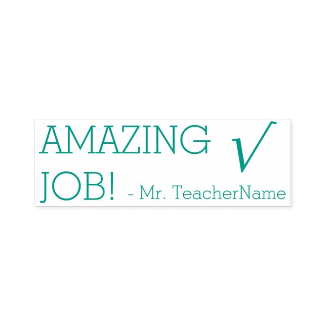 "PHANTASTISCHER JOB!" + Name des benutzerdefiniert Permastempel (Design)