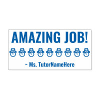 "PHANTASTISCHER JOB!" Schullehrer Rubber-Briefmark