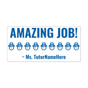 "PHANTASTISCHER JOB!" Schullehrer Rubber-Briefmark Permastempel