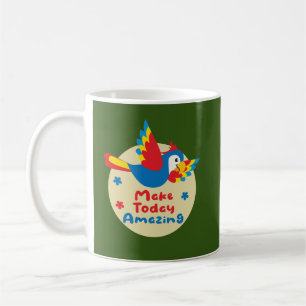 Phantastischer Kawaii-Papagei Kaffeetasse