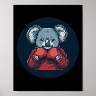 Phantastischer Koala Bear Boxer für eine Knockout  Poster