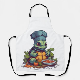 Phantastischer Koch der Schildkröte Kochen Schürze