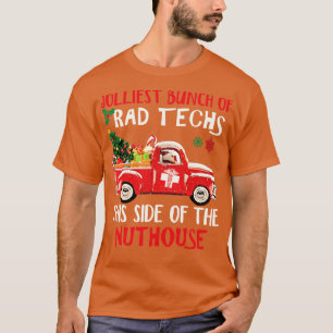 Phantastischer Krasser Tech Red Car Frohe Weihnach T-Shirt