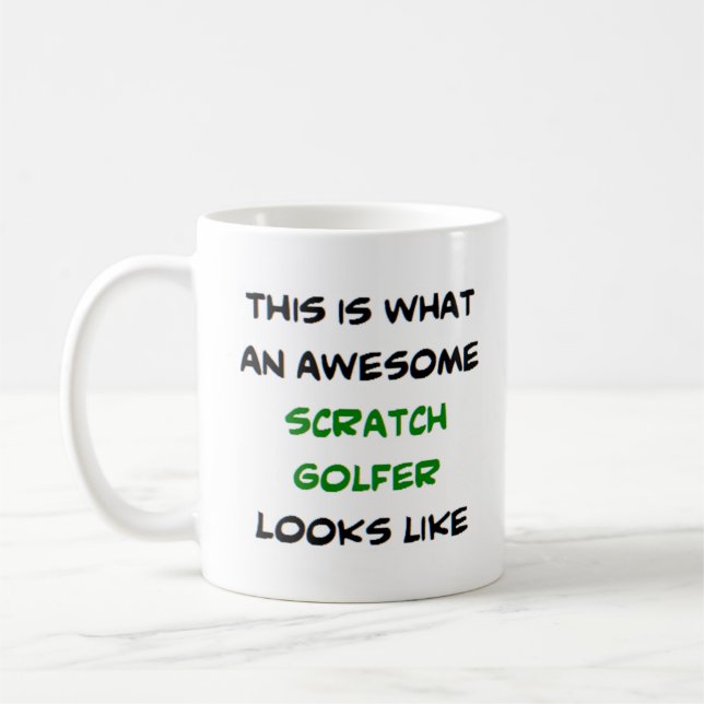 phantastischer Kratzgolfer Kaffeetasse (Links)