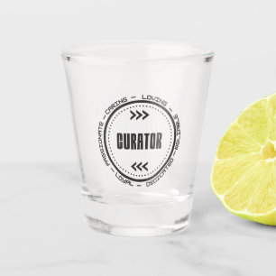 Phantastischer Kurator Schnapsglas