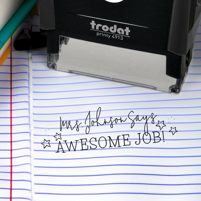 Phantastischer Lehrauftrag Permastempel (Teacher Awesome Job Self-inking Stamp)