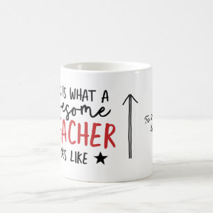 Phantastischer Lehrer, modernes Typografie-Geschen Kaffeetasse