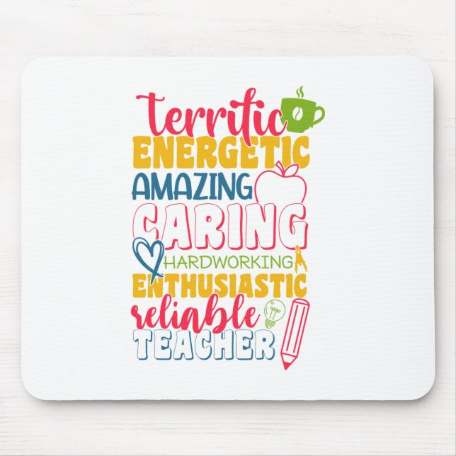 Phantastischer Lehrertag Gekümmert Lehrer Mousepad (Vorne)