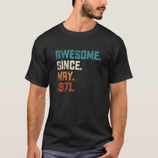 Phantastischer Mai 1971 50 Jahre alter Retro 50. G T-Shirt