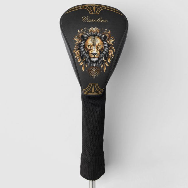 Phantastischer majestätischer Löwe Golf Headcover (Vorderseite)