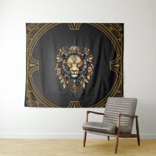 Phantastischer majestätischer Löwe Wandteppich