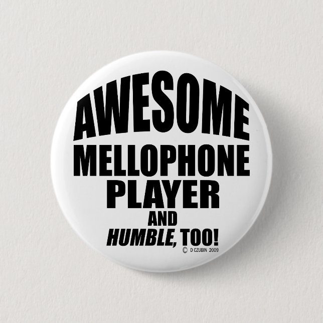Phantastischer Mellophone-Player Button (Vorderseite)