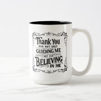 Phantastischer Mentor Vielen Dank für Ihre Anleitu Zweifarbige Tasse