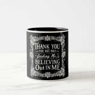 Phantastischer Mentor Vielen Dank für Ihre Anleitu Zweifarbige Tasse