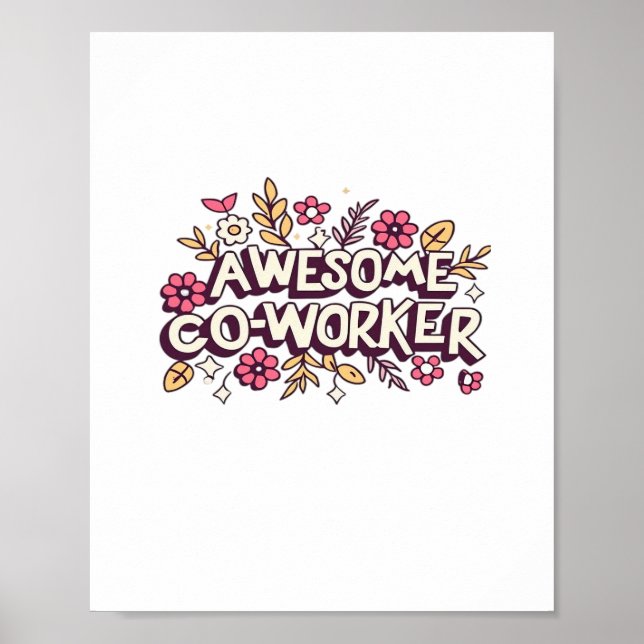 Phantastischer Mitarbeiter, Kollege, Geschenk, Bes Poster (Vorne)