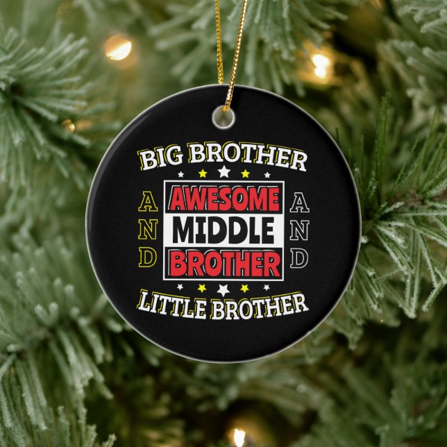 Phantastischer Mittlerer Bruder - ist groß und kle Keramik Ornament (Baum)